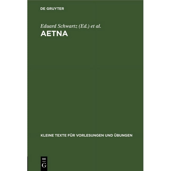 Kleine Texte Für Vorlesungen Und Übungen Die Alphabetischen ...