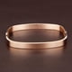 thumbnail image 2 of Brazalete de material acero inoxidable para , brazalete pulido, oro and rosa, 6 mm Oro rosa 6 mm, 2 of 9