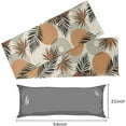 thumbnail image 4 of Body Pillow Cover 20 X 54 Cooling Satin Body Pillow Case Cover Pillowcase with Zipper Slip Rectangle Pillowcase for Body Pillow Palm Leaves, 4 of 6
