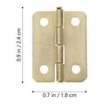 thumbnail image 2 of Pungan small hinges 20Pcs Folding Butt Hinges for Jewelry Box - Yellow,0.94"X0.71"X0.02", 2 of 10