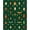 Green, Pattern 1, variant on Flatwoven High Traffic Area Rug, Botanical Insect Medley with Whimsical Beetle and Butterfly Motifs, Non Slip, Stain Resistant, Washable Area Rugs for Living Room, Bedroom(Green, 3X5)