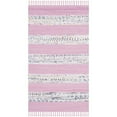 thumbnail image 5 of SAFAVIEH Montauk Cainneach Striped Cotton Area Rug, Ivory/Light Pink, 8' x 10', 5 of 6