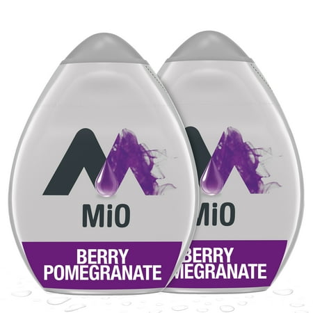 (2 Pack) MiO Berry Pomegranate Sugar Free, Caffeine Free Liquid Water Enhancer, 1.62 fl oz Bottles