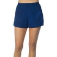 thumbnail image 1 of Maxine Of Hollywood Solid Woven Swim Boardshorts 18 Navy blue, 1 of 2