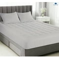 thumbnail image 2 of Full-XL Size- 3 Piece 800 GSM Down Alternative 3 Inch Thick Upto 15" Deep Pocket Fitted Mattress-Topper Protector for Extra Soft Comfortable Sleep for All Season- Full-XL(54X80 Inche), Light Grey, 2 of 5