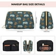 thumbnail image 5 of Cauagu Miniature Ship In Bottle Print Large Cosmetic Bag,Portable Cosmetics Pouch Travel Makeup Bag Large Capacity Travel Makeup Case Organizer Makeup Brush Organizer, 5 of 8