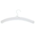 thumbnail image 6 of Yunhgft Linen Padded Clothes Hanger Satin Bow Shoulder Shaper Hanger White, 6 of 9