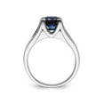 thumbnail image 4 of 2.80 Carat (ctw) Lab-Created Blue Sapphire Ring in Sterling Silver, 4 of 5