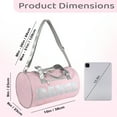 thumbnail image 5 of Madison & Dakota Girls Dance Duffle Bag for Ballet, Dance, Dancewear, Clothing, Dresses, Skirts, Tutus, Tights, Stockings, Shoes and Accessories in Pink and Silver with Glitter Straps, 5 of 5