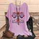 thumbnail image 2 of Vestidos Casuales Para Mujer, Blusas De Mujer De Moda Camisetas estampadas de moda para mujer, blusas casuales de lino holgadas de manga corta con cuello redondo y raglán, 2 of 4