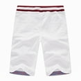 thumbnail image 2 of QPNGRP Mens Shorts Casual Adjustable Drawstring Elastic Waist Slim Shorts 8210/White 38, 2 of 8