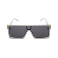 thumbnail image 1 of Oversized Big Thick Flat Top Shield Square Sunglasses, 1 of 7