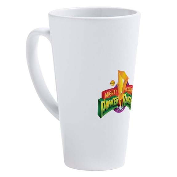 CafePress - Classic Power Rangers Logo - 17 Oz White Ceramic Latte Mug