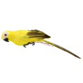 thumbnail image 2 of Pluma de espuma artificial loro imitación pájaro modelo hogar ornamento (amarillo), 2 of 7