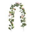 thumbnail image 2 of Pgyong Artificial Flower Garland with Butterflies, 68.89 Inch Floral Vine for Wedding Decor, Fireplace Mantle, Party & Indoor Outdoor Home Decor, 2 of 6