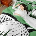 thumbnail image 4 of Castle Fairy Golf Gaming Twin Bedding Sets 7-Piece for Female Men Women,Ball Gamer Bedding Comforter Set Microfiber,Sport Game Breathable Sheet Sets,Luxury Bedroom Decor,Reversible, 4 of 8