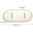 thumbnail image 2 of Wooden Bottom Bags 11.8 x 7.6 Inch Rigid Oval Bottom Bag Wooden Base Shaper for DIY Basket Weaving Supplies Craft Creation Home Decoration, Hole: 8mm, 2 of 6