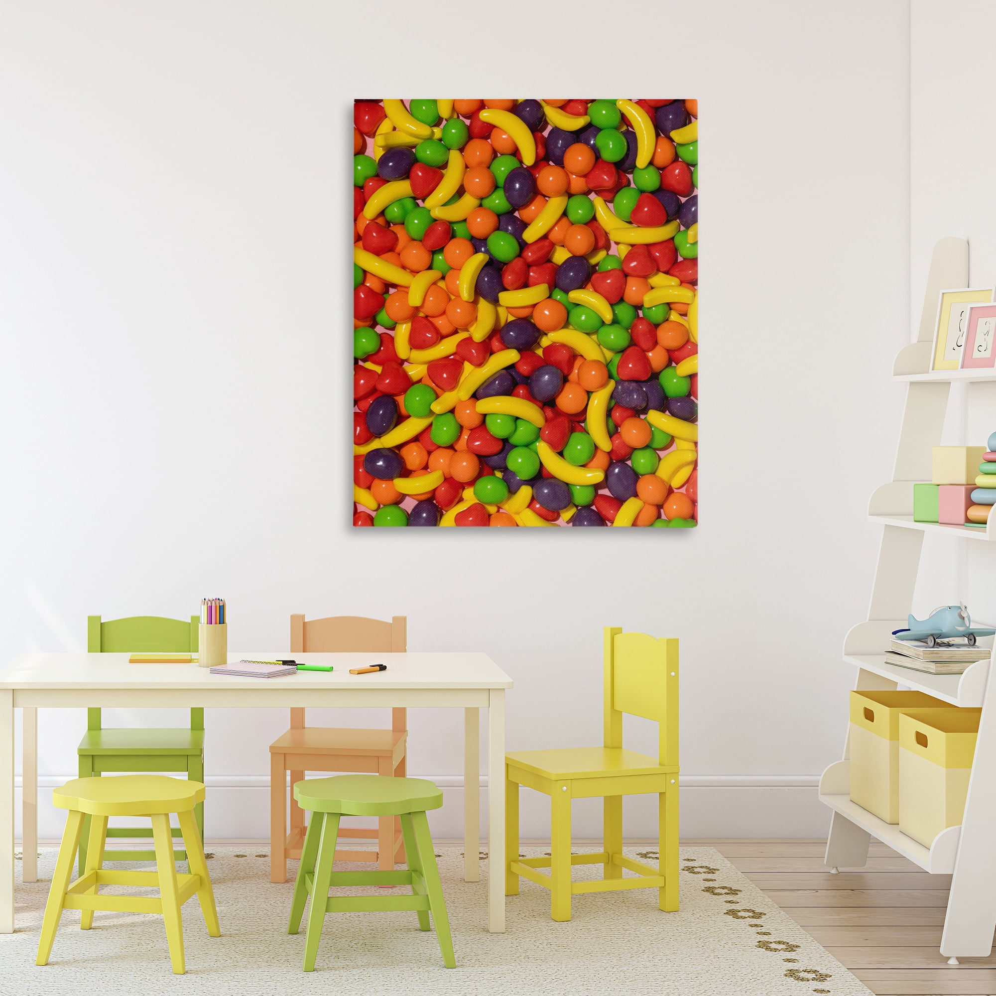 Stupell Industries Retro Assorted Fruit Candy Canvas Wall Art, design by LISH Creative