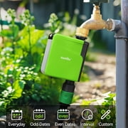 RainPoint Smart Wi-Fi Water Timer, Automatic Irrigation System with APP Remote Control, Sprinkler Hose Timer for Outdoor Garden, Brass Inlet Watering Controller, HTV107