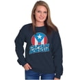 thumbnail image 3 of Captain Boricua Puerto Rican America Sweatshirt for Men or Women Brisco Brands S, 3 of 5