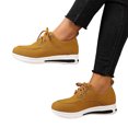 thumbnail image 2 of EKVAHL Orthopedic Dress Shoes for Women Lace Up Platform Casual Shoes, Soft Upper Comfort Walking Sneakers, Lightweight Non Slip Wedge Sole Daily Oxford Shoes, 2 of 6