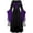 02-black, variant on Witch Dress for Women Lace Square Neck Batwing Sleeve Halloween Dresses Adult Gothic