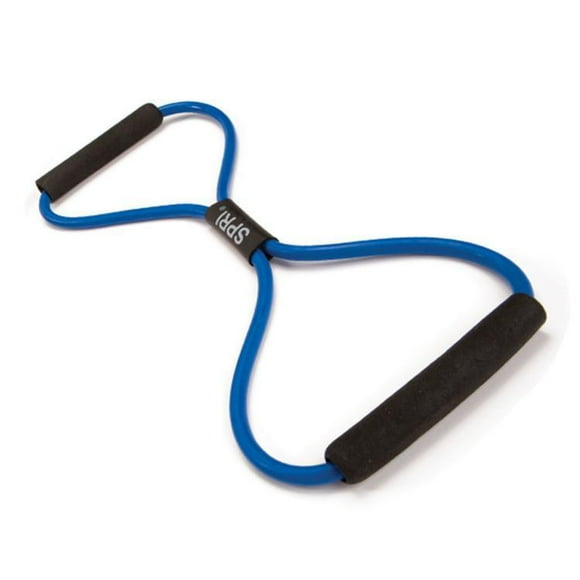 Corde d'exercice en forme de 8 SPRI Ultra Toner, bleue, résistance élevée