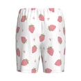 thumbnail image 4 of Picia Hand Drawn Strawberry Pajama Shorts for Men, Men's Pajama Bottoms, Sleepwear,Short Pajama Pants-3X-Large, 4 of 9