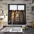 thumbnail image 7 of Coolnuti Wild Lion Valances for Windows 36 Inch Small Window Blackout Valance Curtains Rod Pocket Window Curtains Treatment for Kitchen Bathroom Cafe, 1 Panel Home Decor, 7 of 7