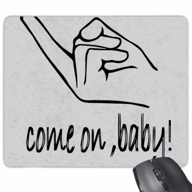 Black Personalized Gesture Mouse Pad Non-Slip Rubber Mousepad Game Office