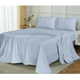 thumbnail image 5 of Ruvanti Flannel Sheets Full Size - 100% Cotton Brushed Flannel Bed Sheet Sets - Deep Pockets 16 inches (Fits up to 18") - All Seasons Breathable & Super Soft - Warm & Cozy - 4 Pcs - Niagra Mist, 5 of 9