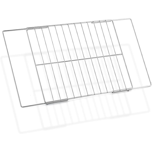 Upgraded 304 Stainless Steel Adjustable Oven Rack for Oven Rack Extendable Oven Wire Rack Shelf Adjusts from 17.3-25.6 Wide