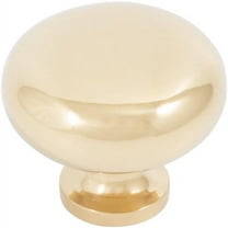 Bi-Fold Closet Door Knob, 1-1/2 Inches, Polished Brass by Stone Harbor Hardware