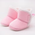 thumbnail image 4 of Xiaoxatg Girls Boots Prewalker Winter Warm Baby Boots For Toddler Girls And Boys Flexible Sole First Walking Footwear 12-14 Months Pink, 4 of 5
