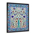 thumbnail image 2 of Designart "Moroccan Door in Blue Tiles III" Geometric Framed Wall Art - Modern Blue Abstract Tile Living Room Framed Canvas Art, 2 of 6