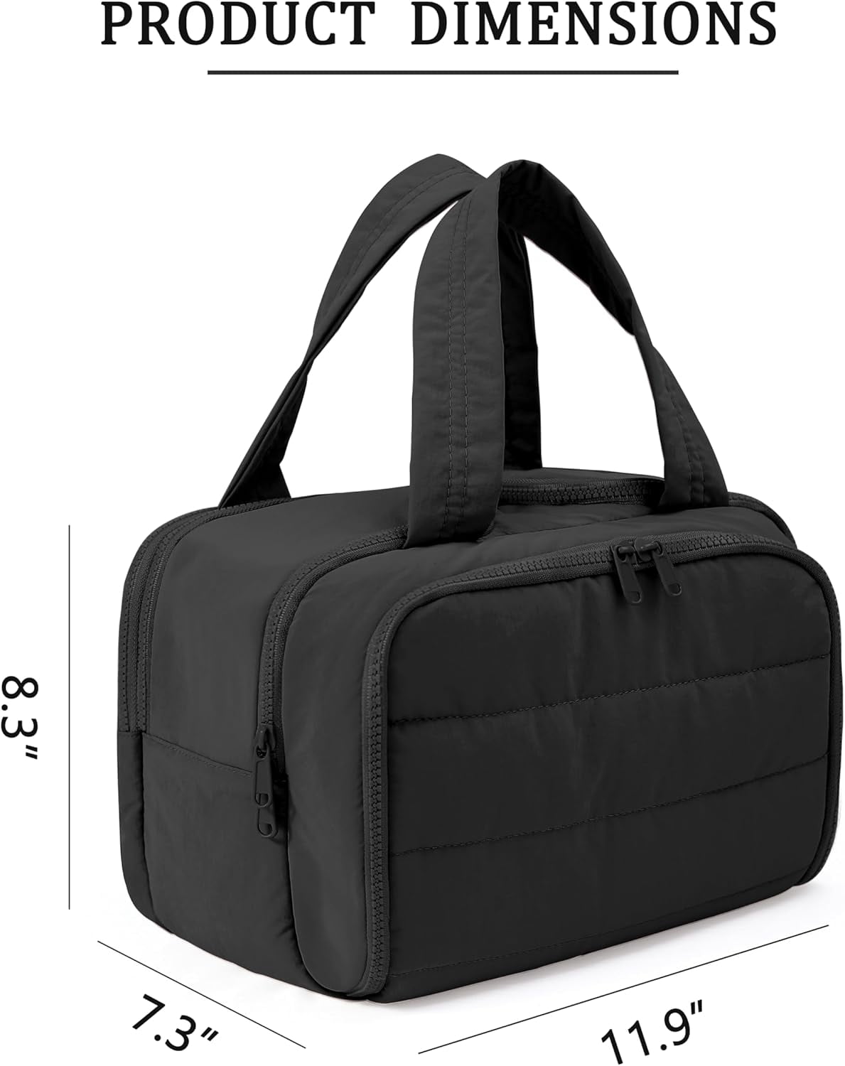 Cloud Carry Bag,Travel Toiletry Bag for Women, Large Puffy Cosmetic Bag with Wet-Dry Separation and Multiple Pockets for Organized Essentials