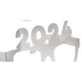 thumbnail image 5 of 2024 Novelty Party Glasses Foil Paper Graduation Gold Silver, Unique,  4 ct, 5 of 5