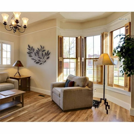 - Legacy Home Collection Hand-Forged Metal Wall Leaves, Dark Bronze Finish