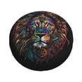 thumbnail image 2 of ZNDUO Colorful Lion Art Pattern Spare Tire Cover, Universal Spare Tire Wheel Covers 16 inch, 2 of 8