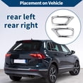 thumbnail image 3 of Recubrimiento del faro antiniebla Unique Bargains para Dodge Journey 2013-2020, trasero izquierdo, trasero derecho, recubrimiento del faro antiniebla ABS, 1 par, tono plateado, 3 of 7