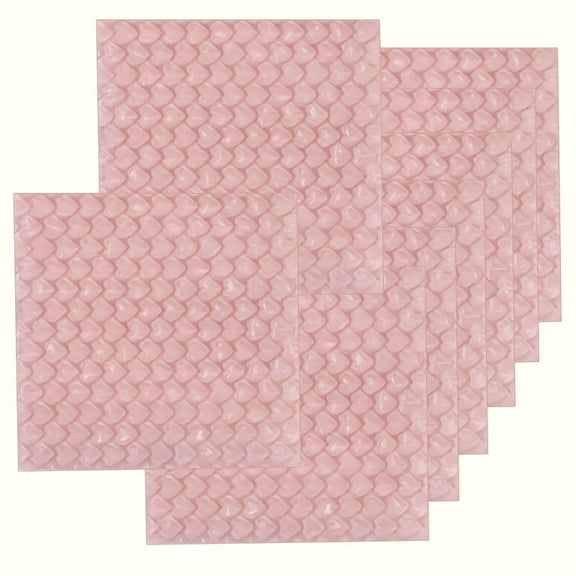 100 Pcs Pink Heart-Shaped Protective Bubble Pouches - 3.9 x 3.9in Bubble Mailers Cushioning Bags for Shipping, Moving, and Storage, Ideal for Fragile Items - Perfect Gift for Crafters& Small Business