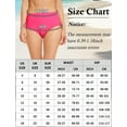 thumbnail image 7 of FEOYA Ladies Bathing Suit Bikini Bottoms Mid Rise Bikini Bottoms for Women Full Coverage Swim Briefs Basic Swimwear Rose Red, 7 of 7