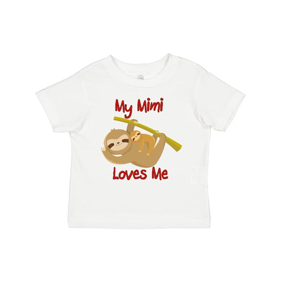 Inktastic My Mimi Loves Me Sloth Boys or Girls Toddler T-Shirt