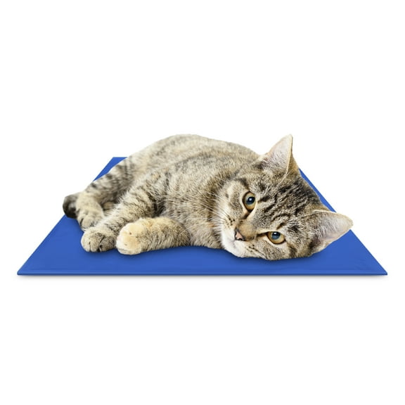 CHILLZ Medium Cooling Pet Blanket for Dogs & Cats, Blue