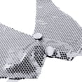 thumbnail image 6 of inhzoy Women's Sequins Shiny Halter Vest Crop Top Tank Waistcoat Silver One_Size, 6 of 7