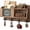Brown, variant on Farmhouse Key and Mail Holder for Wall - Mail Organizer with Chalkboard and 4 Hooks - Rustic Home Decor for Entryway