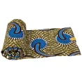 thumbnail image 2 of BintaRealWax 6 Yards Ankara African Fabric Polyester Wax Print Fabric for Sewing DIY Craft Party Dress, 2 of 3