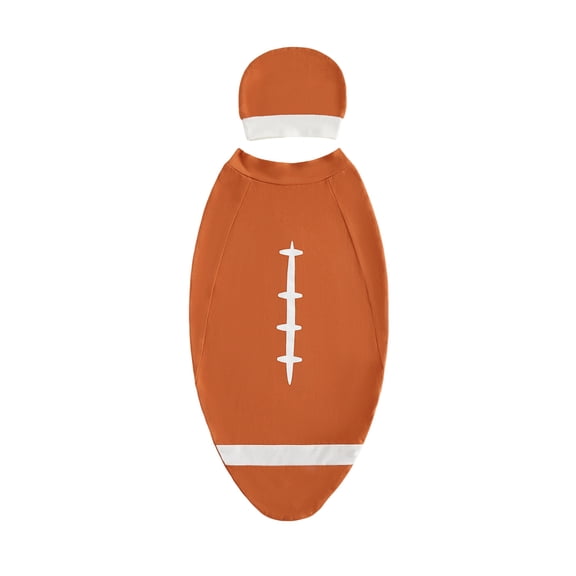 RUINIXCW Newborn Baby Football Sleepsacks Sleeping Bag and Hat Set Rubby Sleep Sacks with Caps for Infant Boys Girls