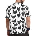thumbnail image 2 of Wukai Retro Rooster Print Men's Short-Sleeved Mesh T-Shirt,Quick-Dry Short Sleeve Workout T-Shirt-X-Small, 2 of 8