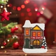 thumbnail image 2 of Abbracc Collections de Scènes de Noël en Résine Fityle Village Maison d'Hiver à Deux Étages, 2 of 8